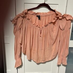 Ladies orange large blouse light and airy from Forever 21